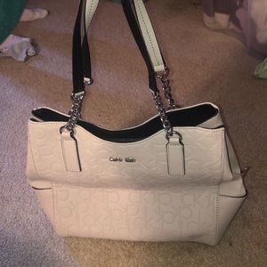 Calvin Klein Beige Purse